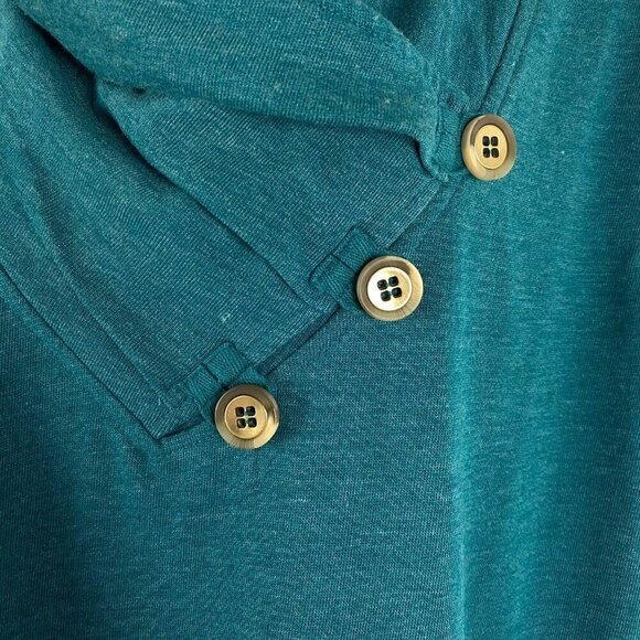 Soft Surroundings Westminster Sweatshirt Small Spruce Green NWT TP-2394 - Picture 4 of 10